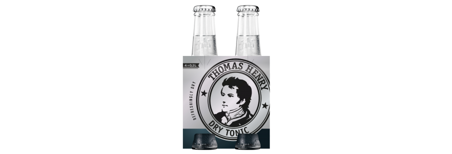 Thomas Henry Dry Tonic, 200ml (Pack of 4)