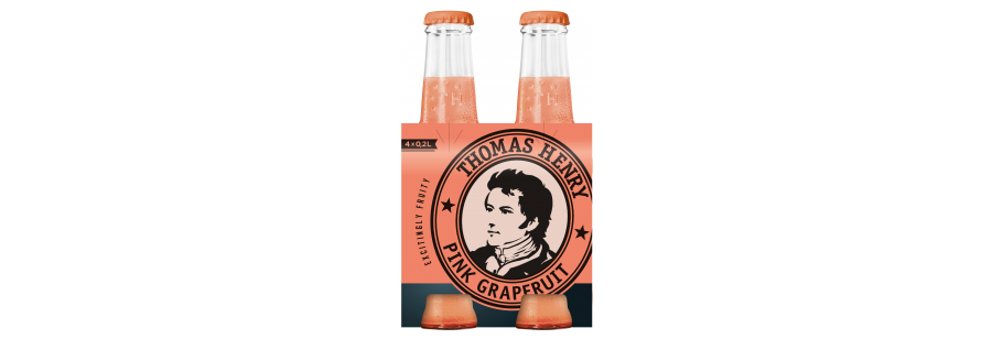Thomas Henry Pink Grapefruit, 200ml (Pack of 4)